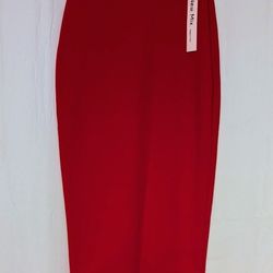 New Mix Vibrant Red Pencil Skirt Small NWT