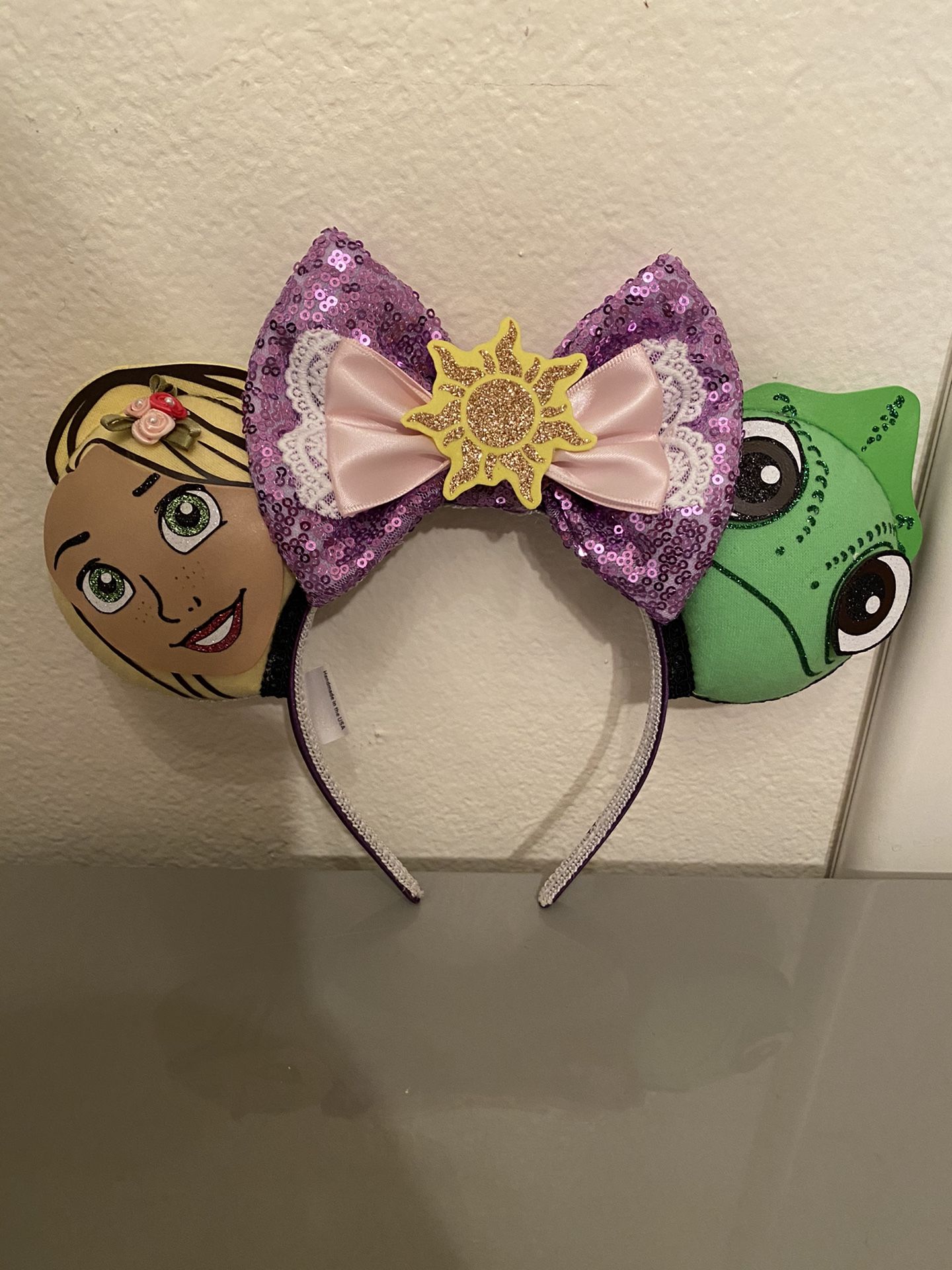 Disney Tangled Rapunzel And Pascal Handmade Mickey Mouse Ears