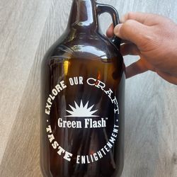 Vintage GREEN FLASH Beer Growler