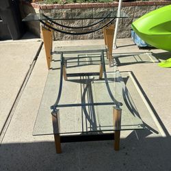 Glass Coffee Table And Decor Glass Table Set
