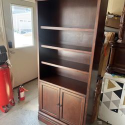 2 Wooden Book Shelves 