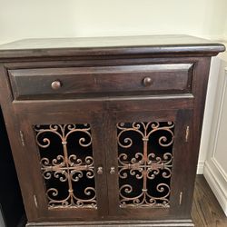 Wood Bar/liquor Cabinet