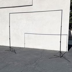 (NEW) $35 Heavy Duty Backdrop Stand 8.5x10 FT Adjustable Photography Background w/ Clips and Carry Bag 