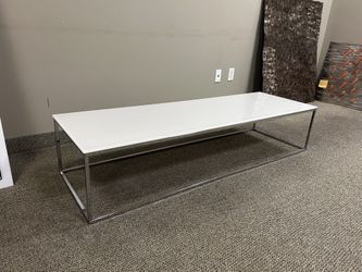 Glass White Table