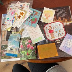 Clutter Of Stickers, Bible Verses, Small Paintings💫