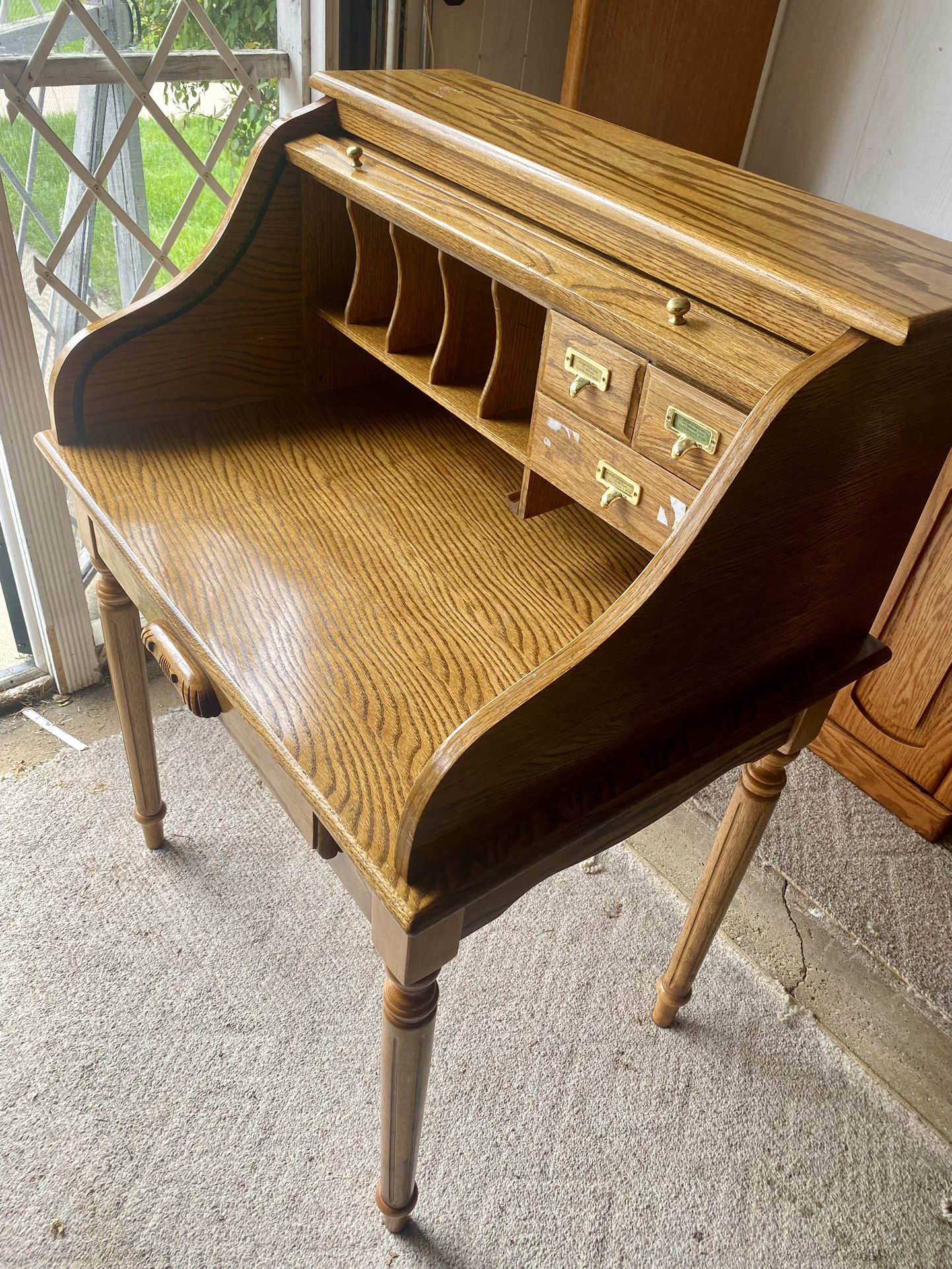 Vintage Wooden Writing Desk