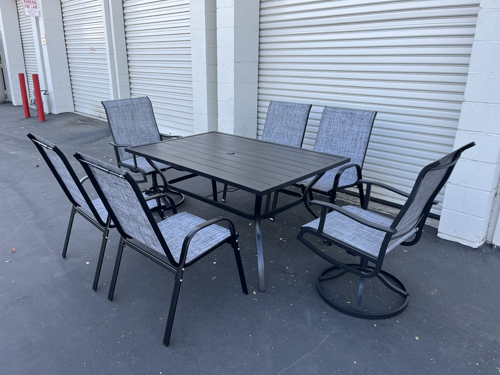 7 Pieces Outdoor Patio Dining Set