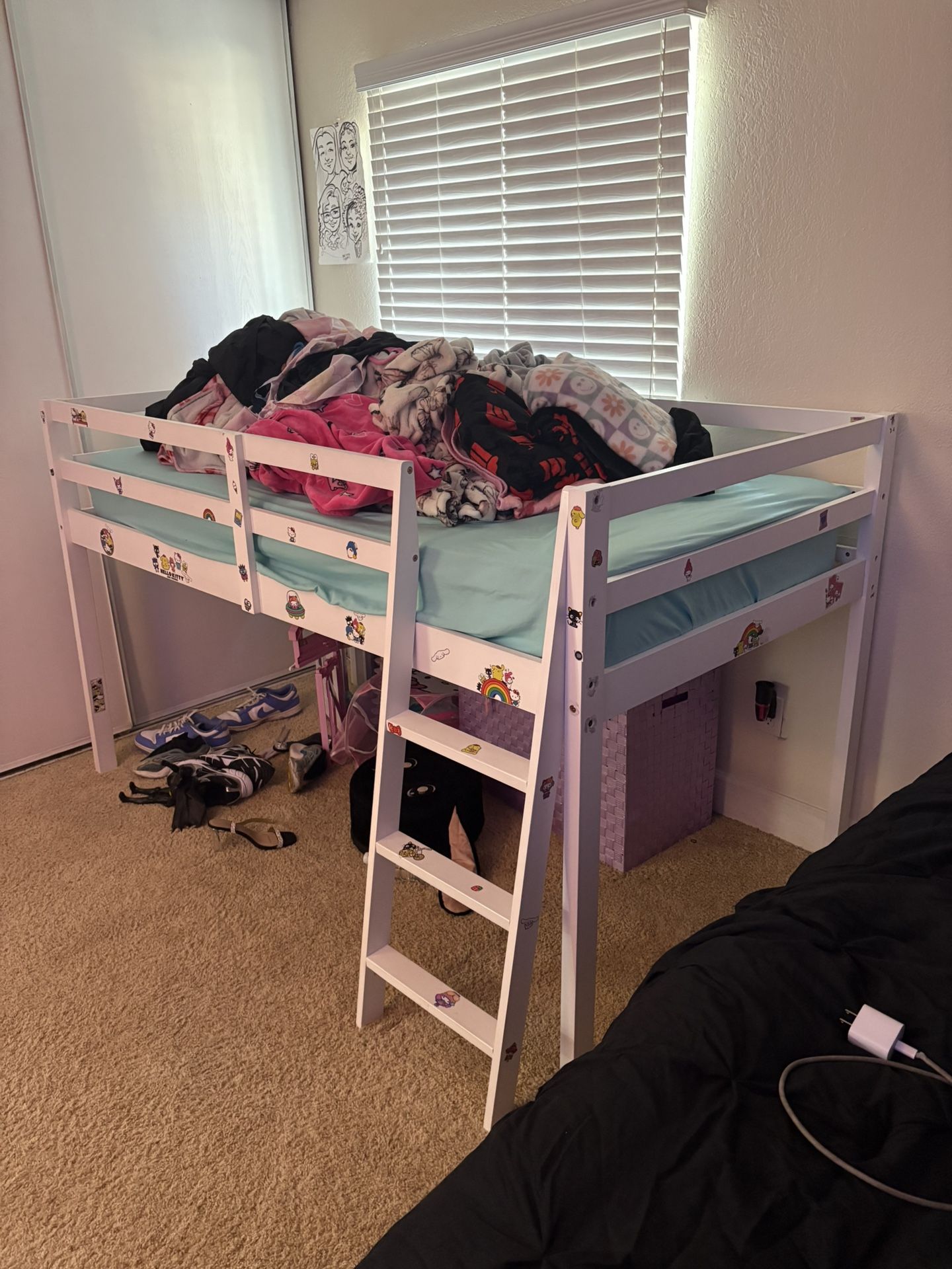 High Twin Size Bed Frame 
