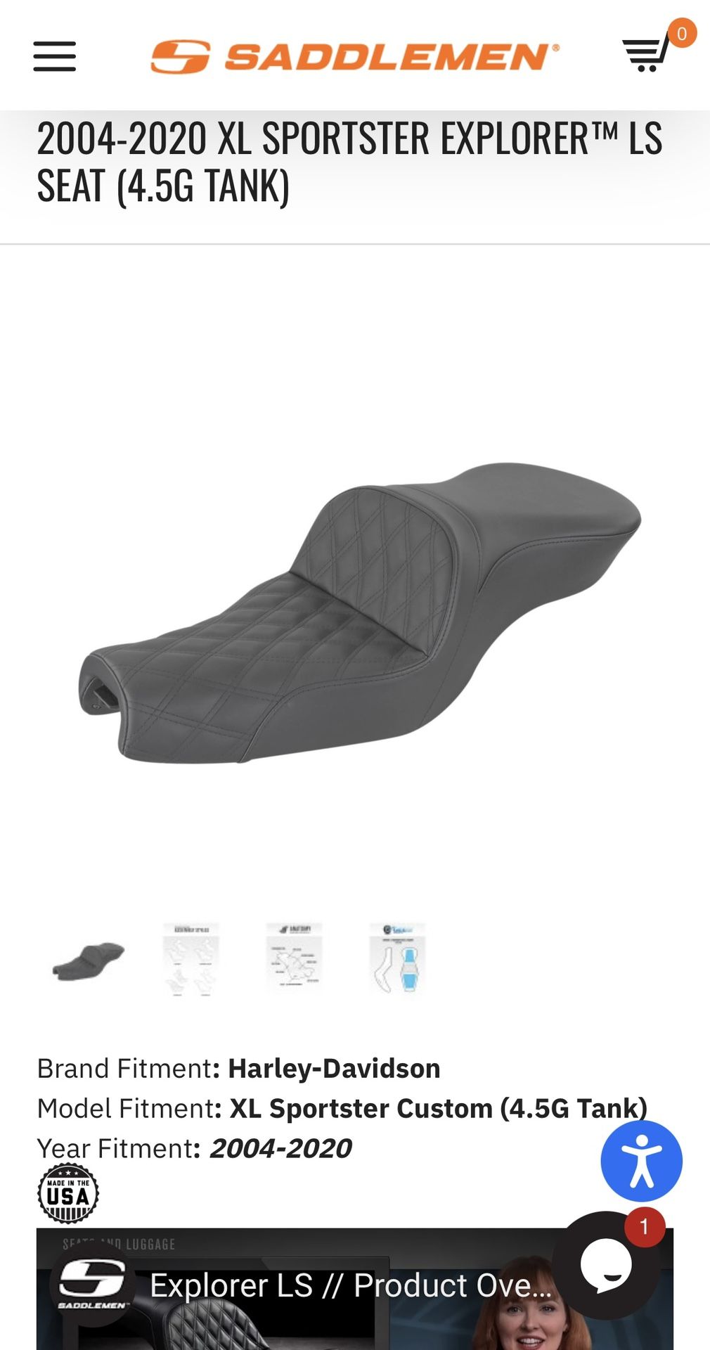 Saddlemen XL Sportster Explorer LS