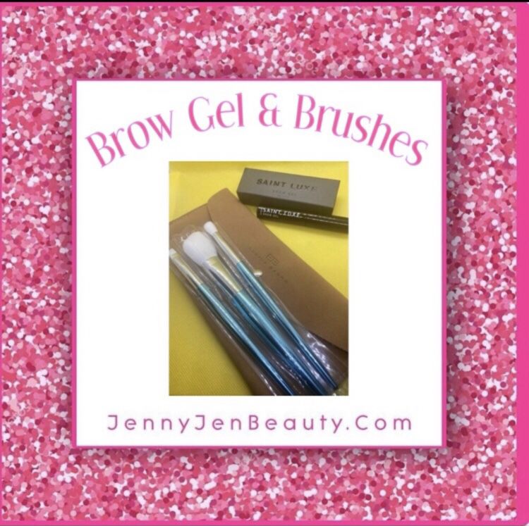Elaina Brush Set & Saint Luxe Beauty Brow Gel $15