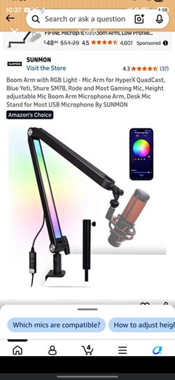 Microphone Boom Arm