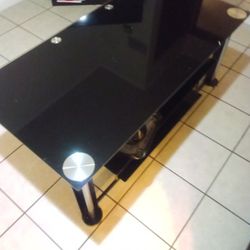 Black Three Level TV Stand 