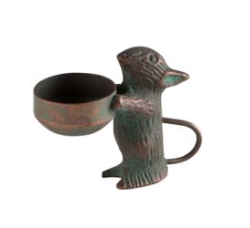 Mouse tea light holder made of metal