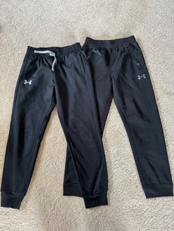 2 Under armour joggers, kids size 7