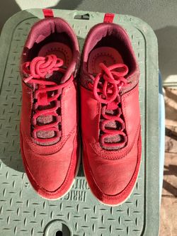 Women's Red Easy Spirit Sneakers Shoes Size 6