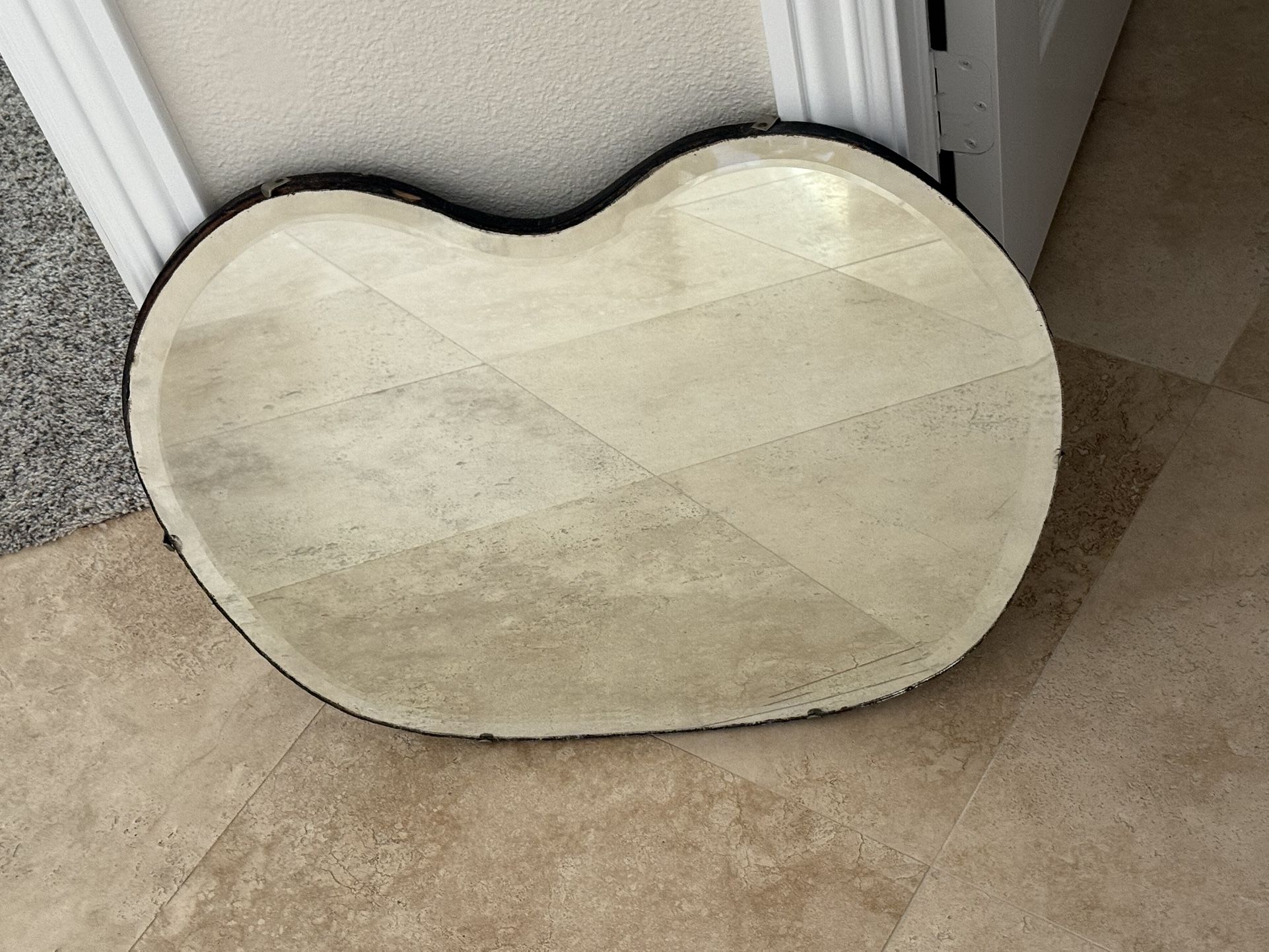 Antique Mirror, Kidney Shape