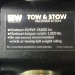 B & W Tow And Stow Trailer Hitch 