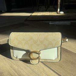 White Tabby Coach Bag