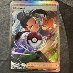 Pokémon TCG Card Nemona SIR 238/91 Paldean Fates