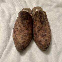 Yellow Box Lydia Slip On Mule - Leopard, Size US Women's 7