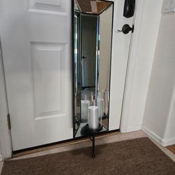 Prism Mirror With Sconce