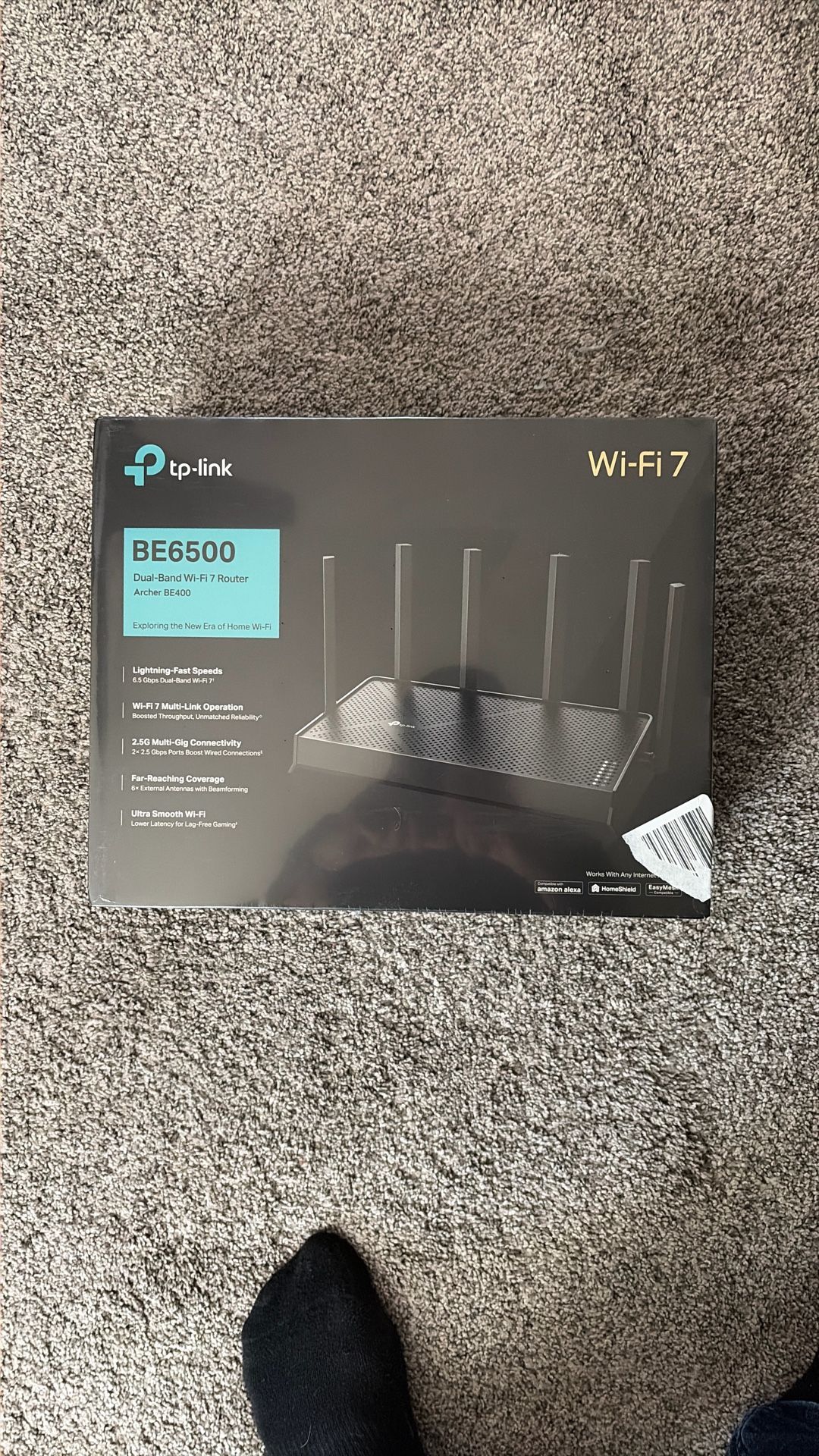 TP Link BE6500 Wireless Router W/ WiFi 7