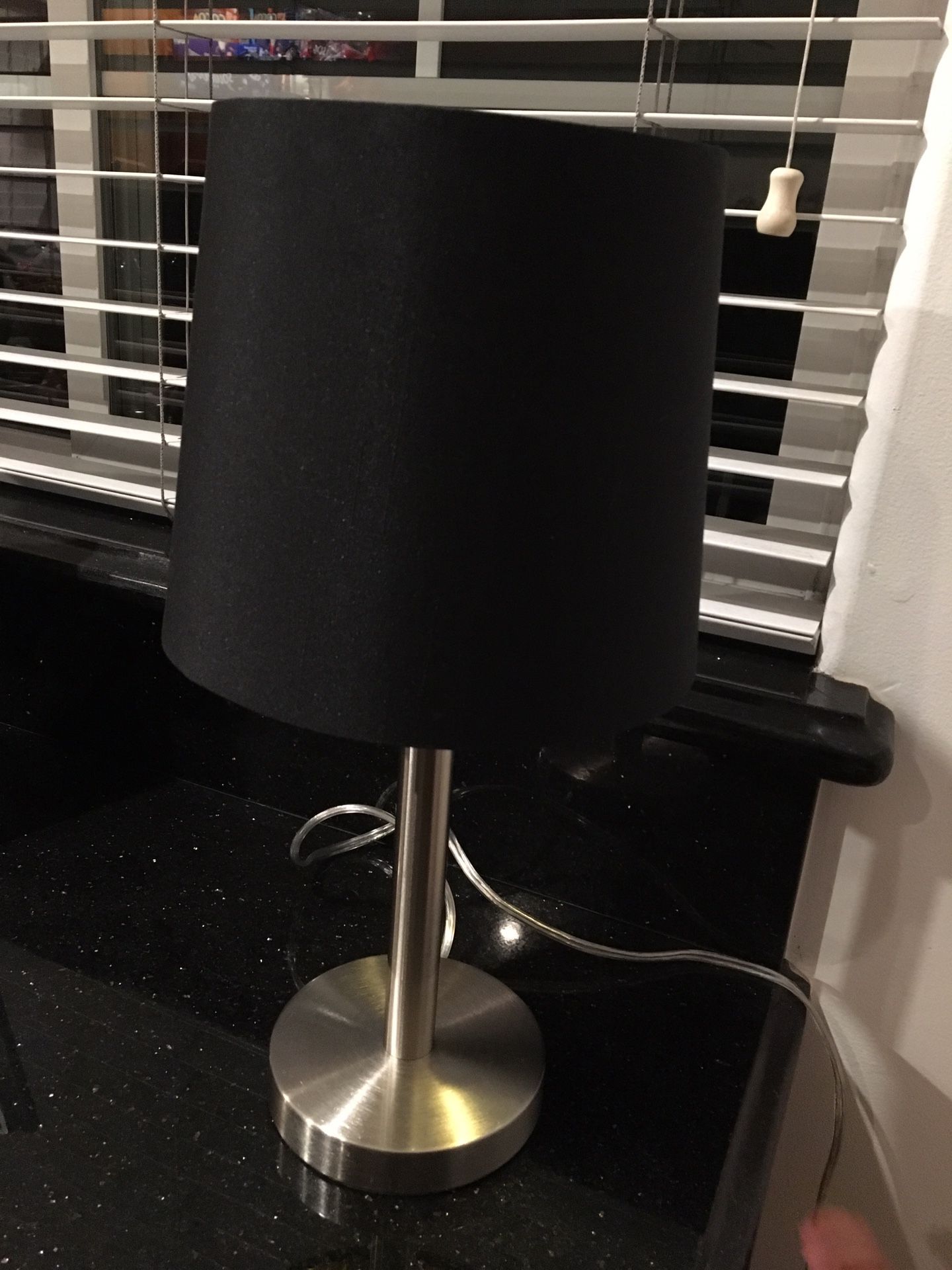 Side lamp brand new with touch dimmer 12v outlet from Target