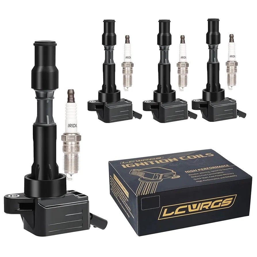Set of 4 Ignition Coils and Spark Plug