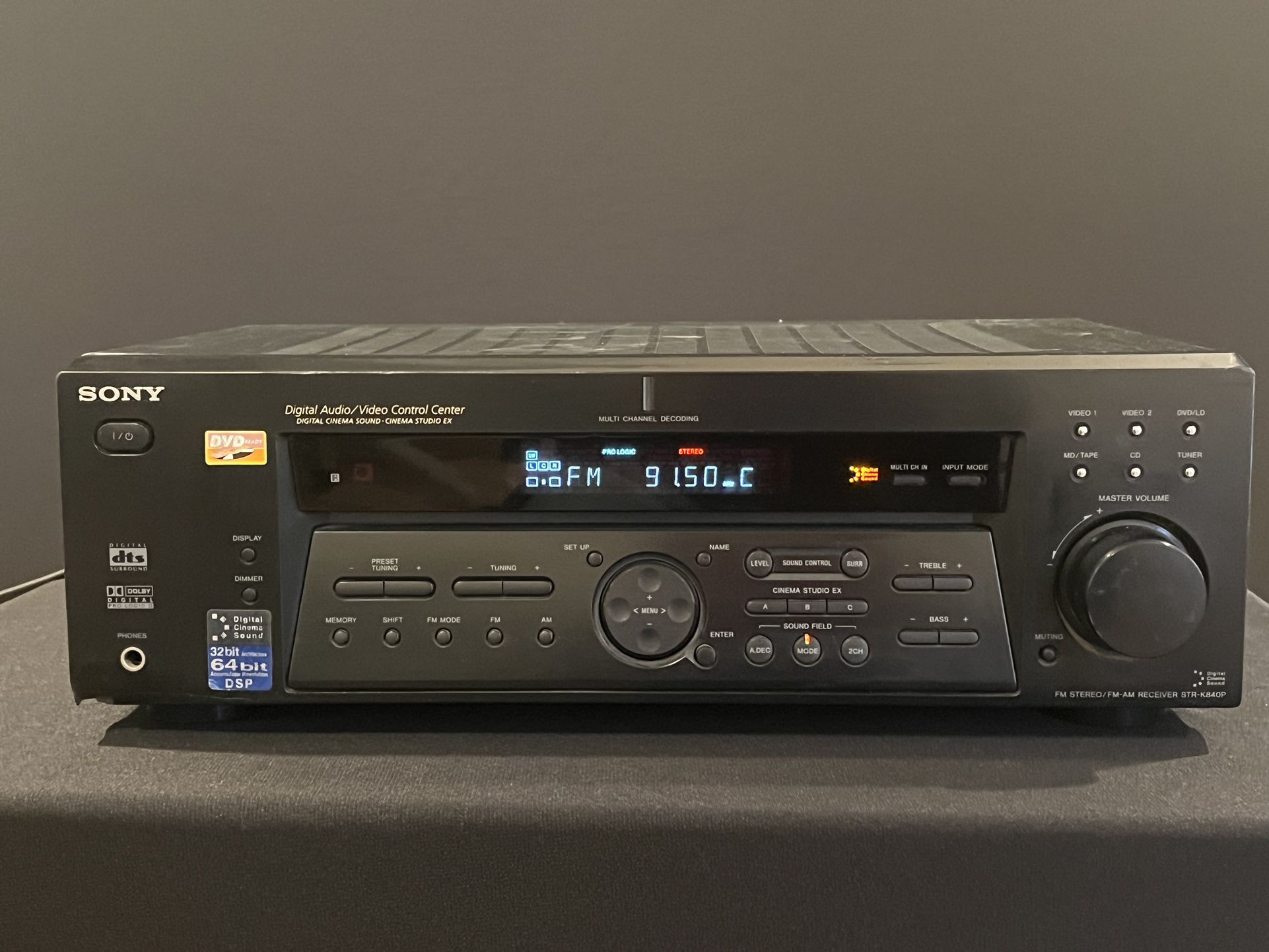 Sony STR-K840P Receiver HiFi Stereo 5.1 Channel Surround Sound Home Audio Radio