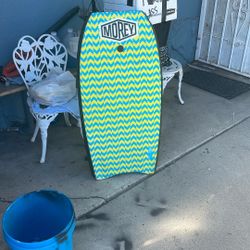 Vintage 2 Morey Boogie Board Bodyboard Mach 9TR Blue Green