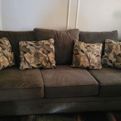 Must Go - Three Seater Large Green Sofa