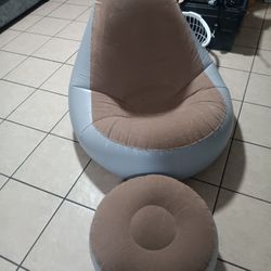 Inflatable Chair and Ottoman Askkng $15 Firm, Does Not Comd With A Pump, 