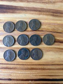 10 Lincoln Wheat Pennies (1917–1919) – Early Wheat Cent Coin Lot