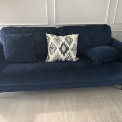  Blue Velvet Sofa