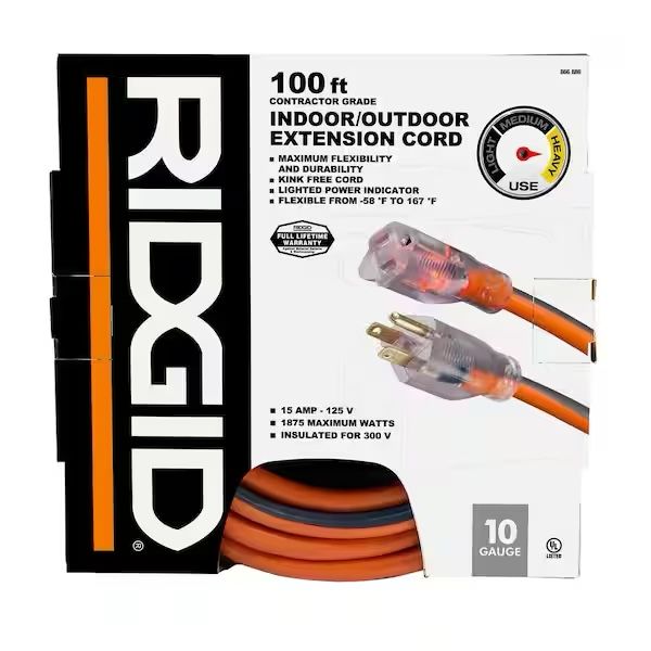Ridgid 100ft 10g Extensión