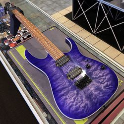 Ibanez RG421QM Cerulean Blue Burst Electric Guitar NEW!