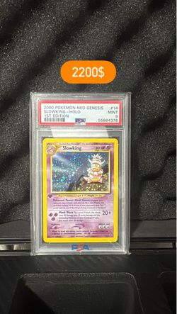 Vintage pokemon slab smoking psa9