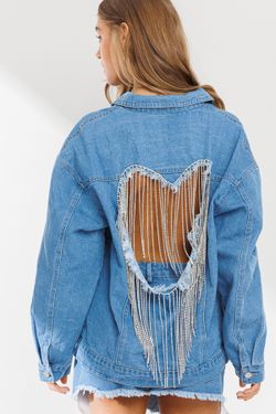 denim rhinestone jacket (wholesale pack) 