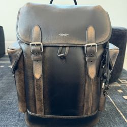 Coach Loved Leather Hitch Backpack