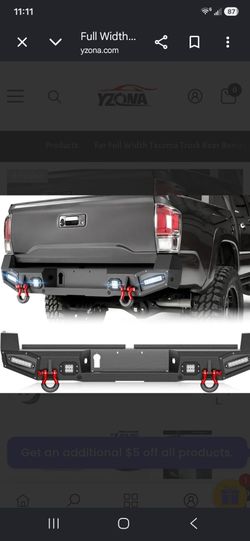 Rear bumper compatible with TOYOTA TACOMA 2016-2023