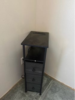 Narrow Charger built into table stand