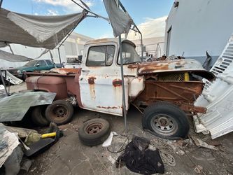 1957 Chevrolet pickup truck project parts