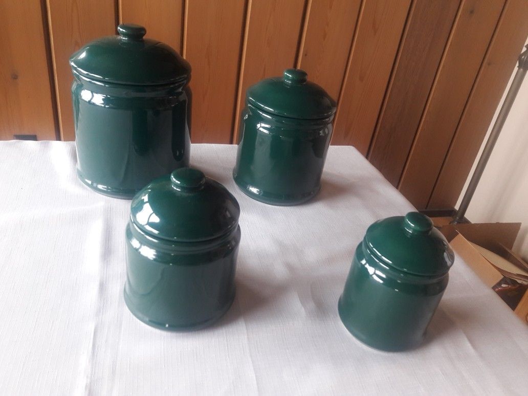 Ceramic 4 Set Canisters