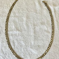 24 inch Silver Figaro Chain