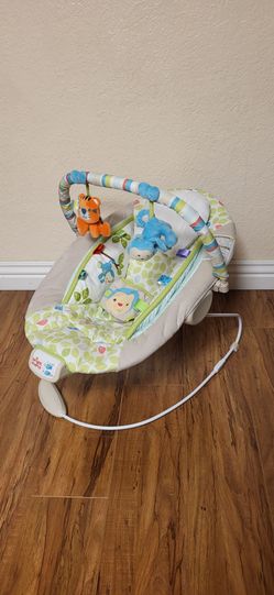 Practically New Bright Starts Baby Bouncer With Vibrating And Music  ( Price Firm!)