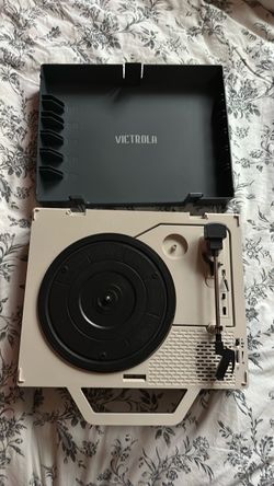 Victrola Re-Spin Suitcase Record Player, Grey