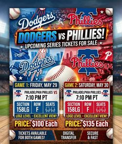 LA Dodgers vs Phillies Series