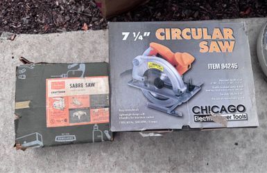 FREE: Sabre Saw and Circular Saw