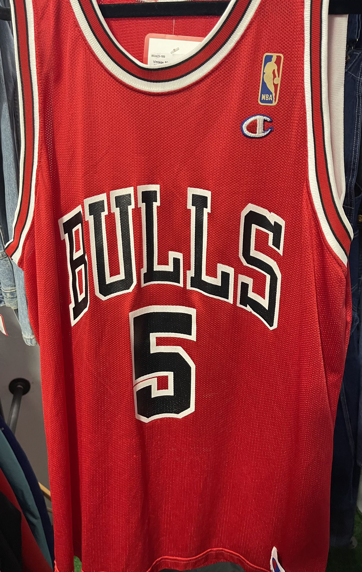 Basketball Champion Chicago Bulls Michael Jordan NBA Jersey Sz 48