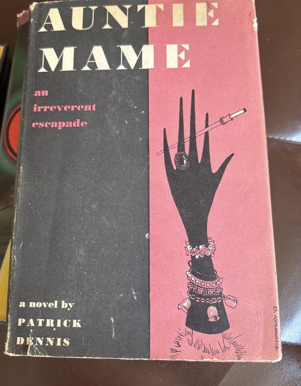 Vintage Auntie Mame Hardcover Book, Dust Jacket, 1955 Printing